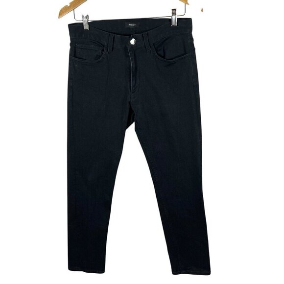 Theory Black‎ Straight Leg Jeans Mens Size 30 Designer - Picture 1 of 9